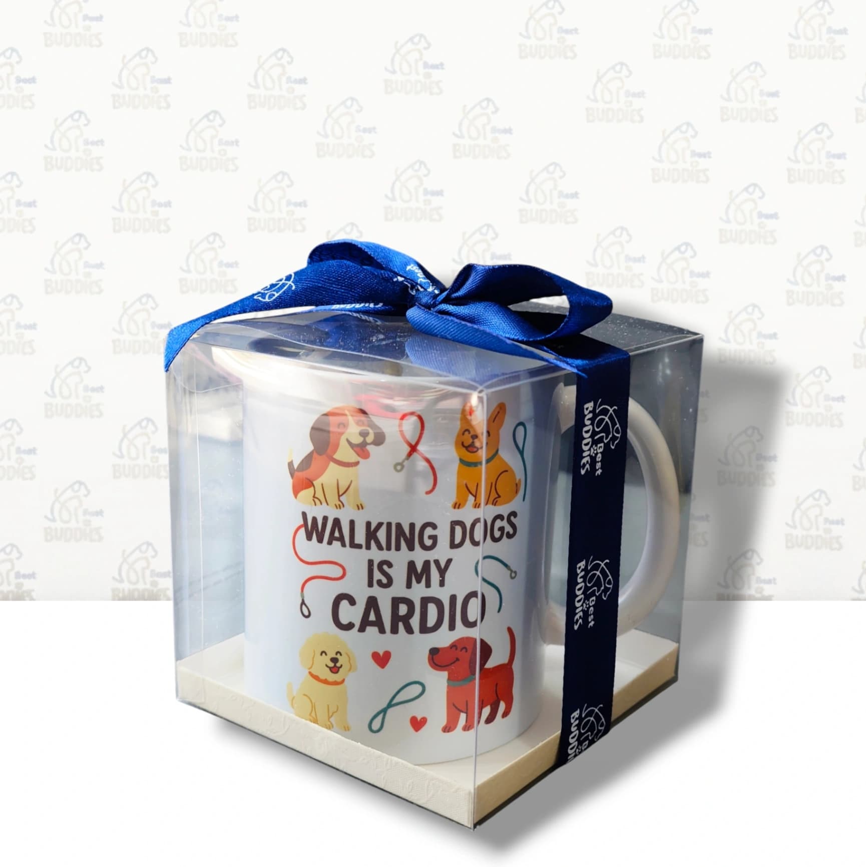 "Walking dogs is my cardio" Gift mug