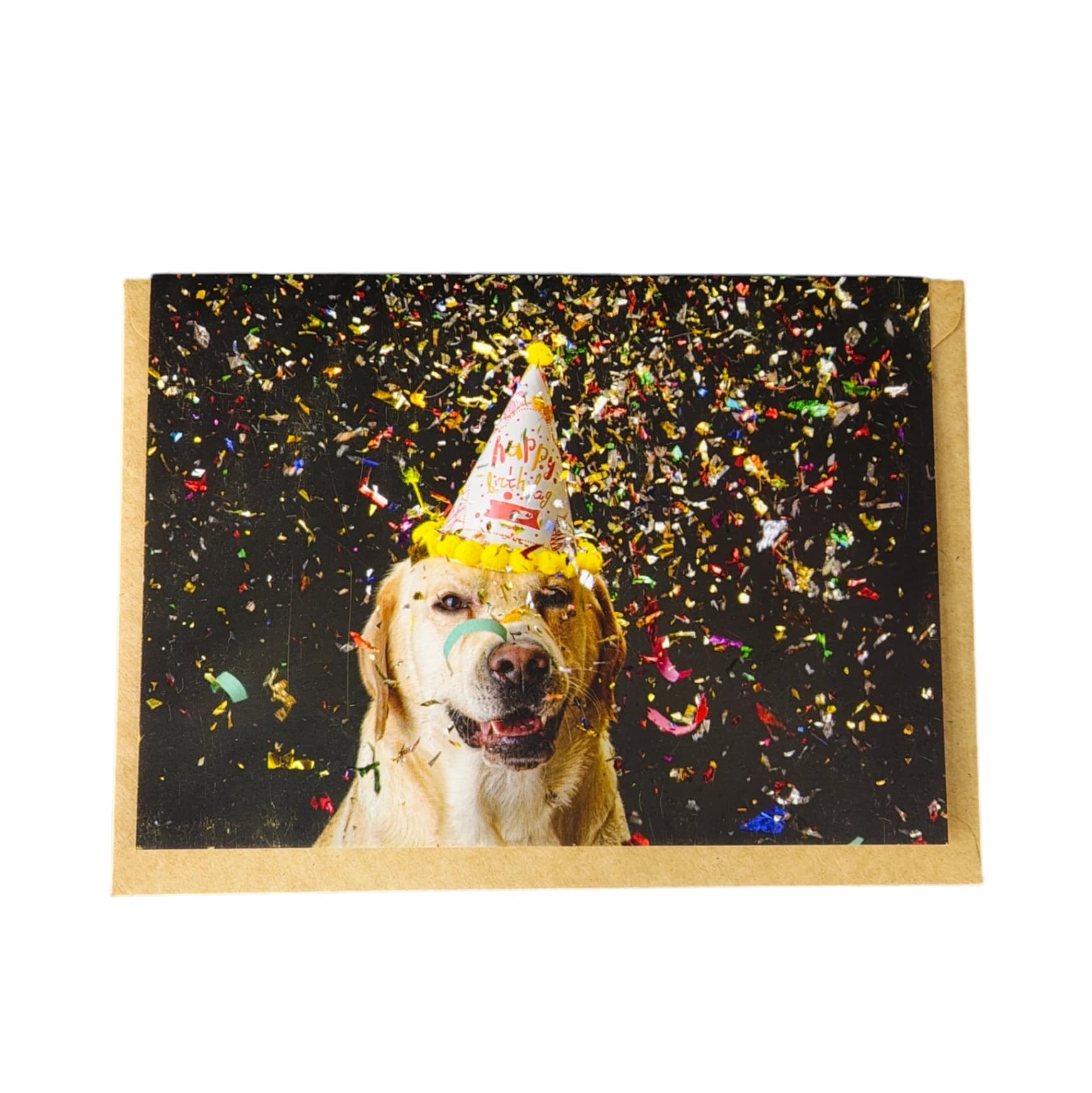 Smiling Dog" Birthday Celebration Card