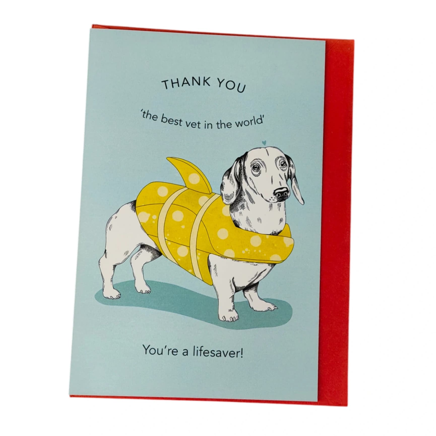 "Best Vet in the World" Shark Fin Card