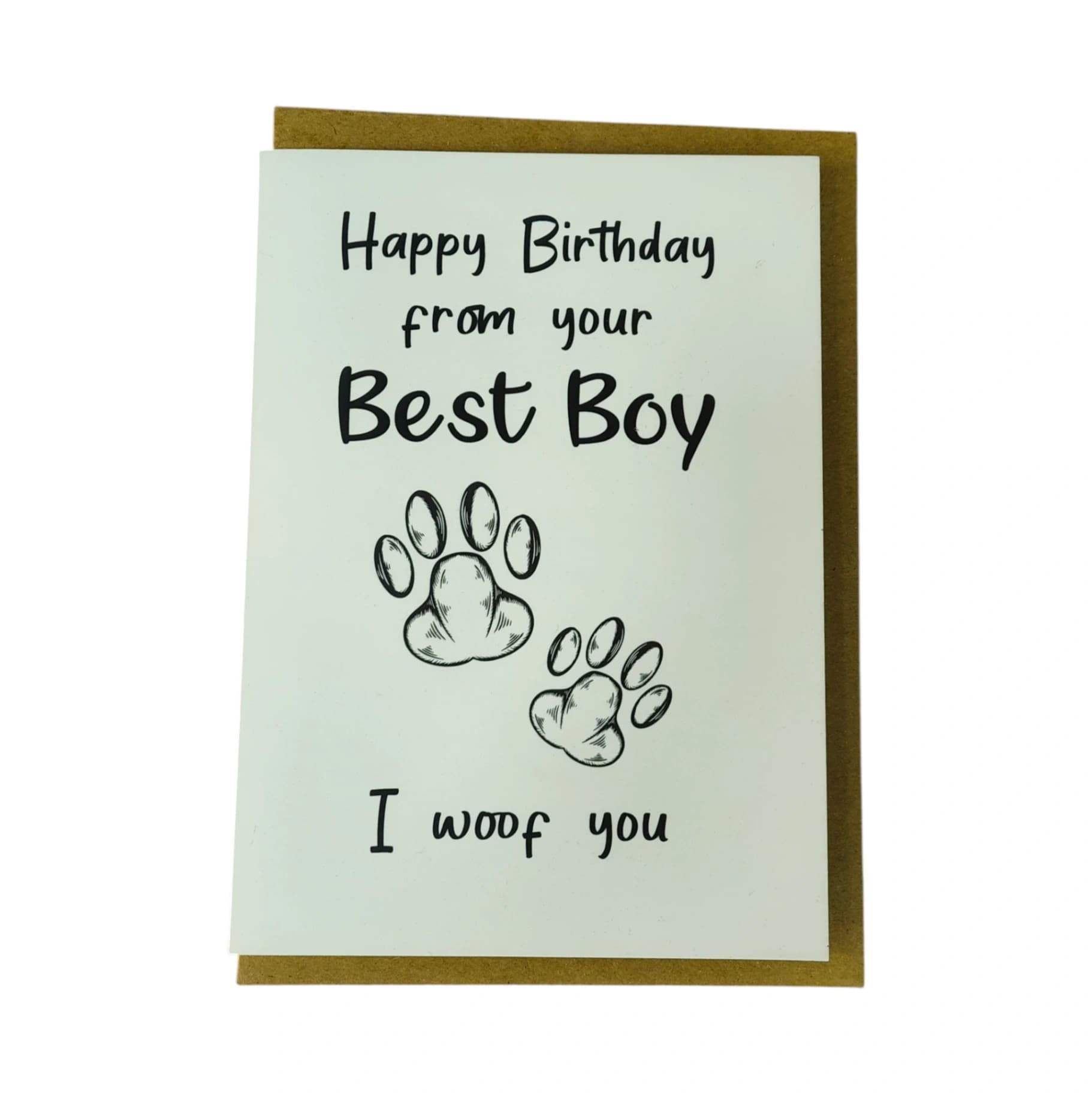 "I Woof You" Birthday Card