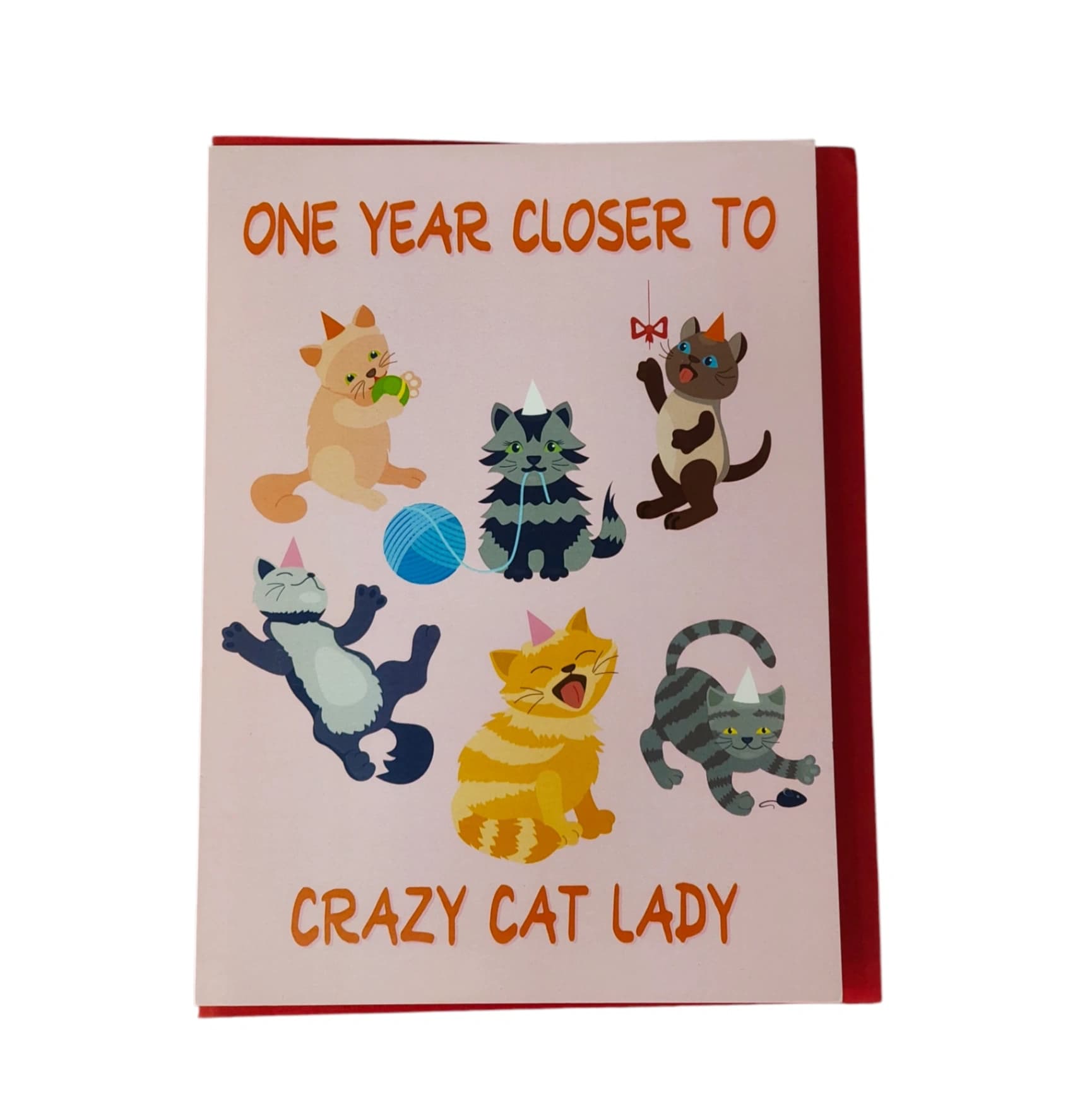 "One Year Closer" Cat Lady Greeting