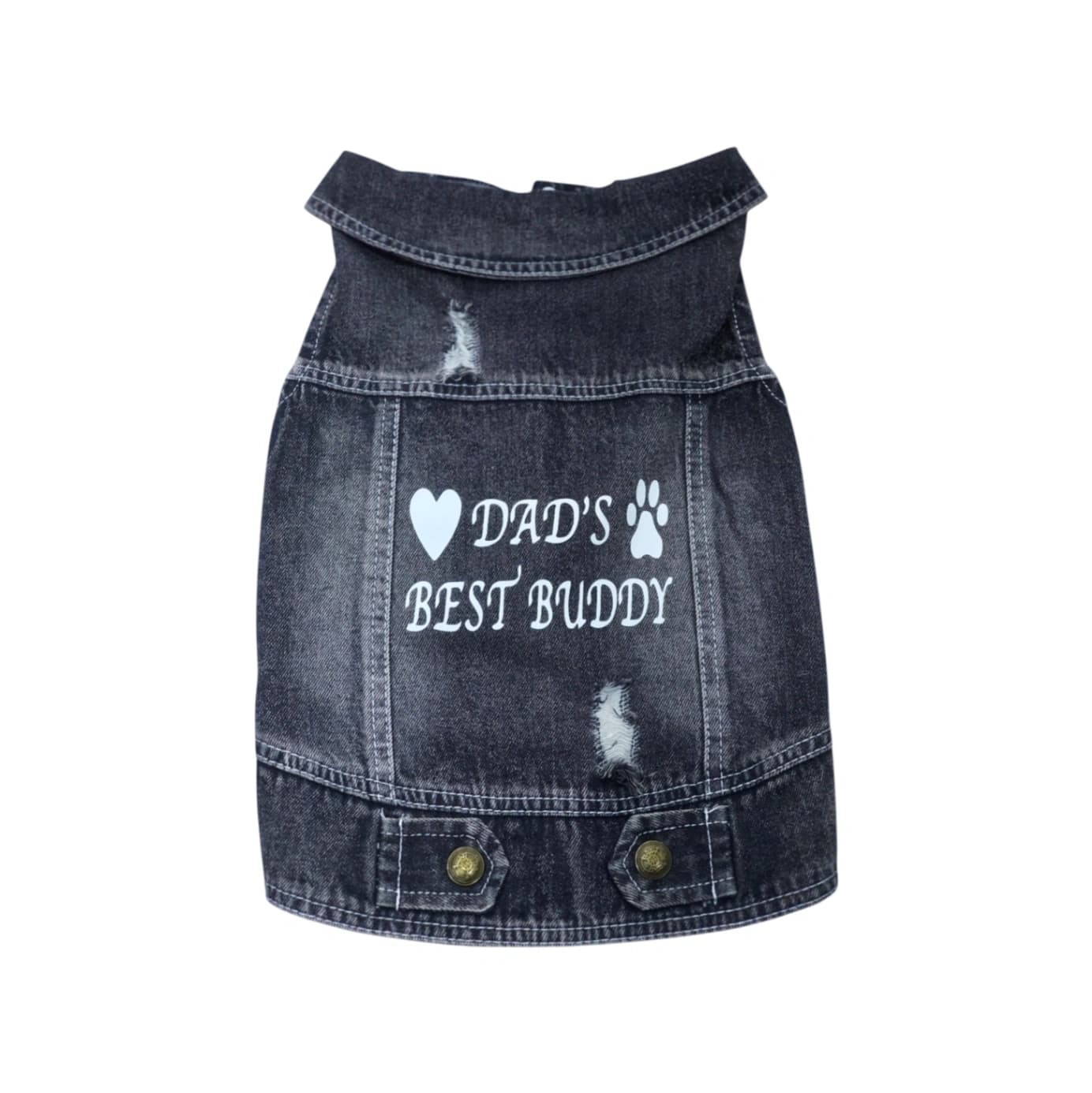 Pet Clothes Dog Jeans Jacket Cool Blue Denim Coat (XXL)