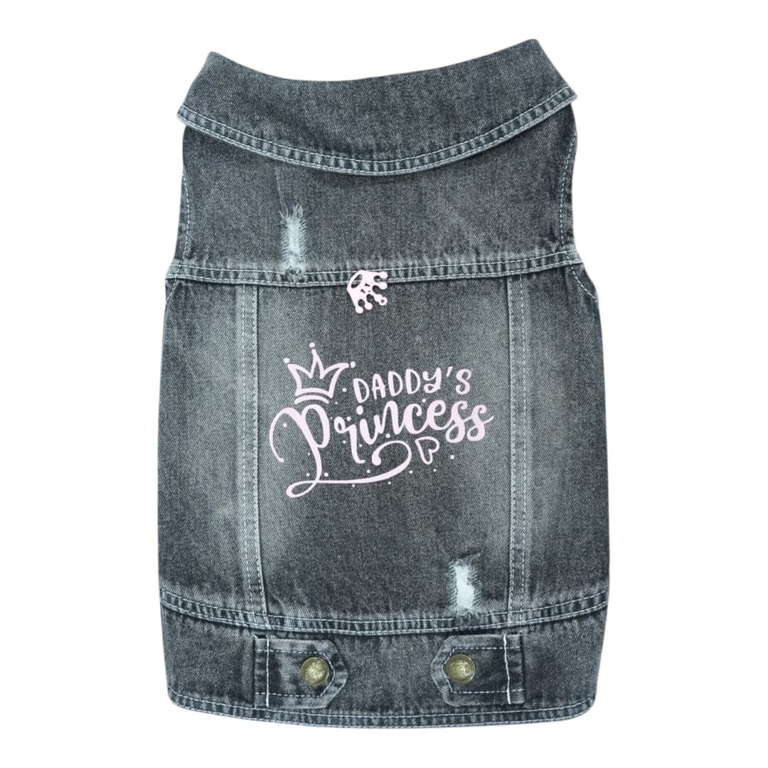 Pet Clothes Dog Jeans Jacket Cool Blue Denim Coat (XXL)