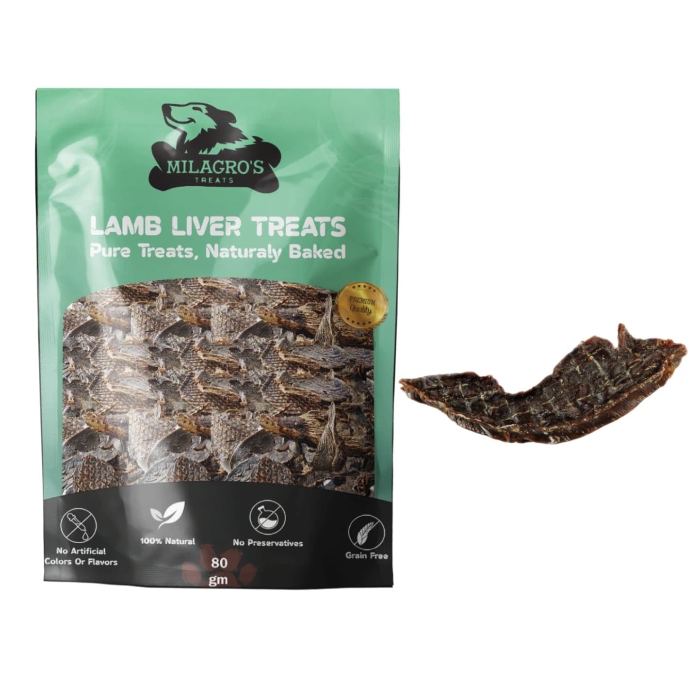 Milagros dog treat - LAMB LIVER