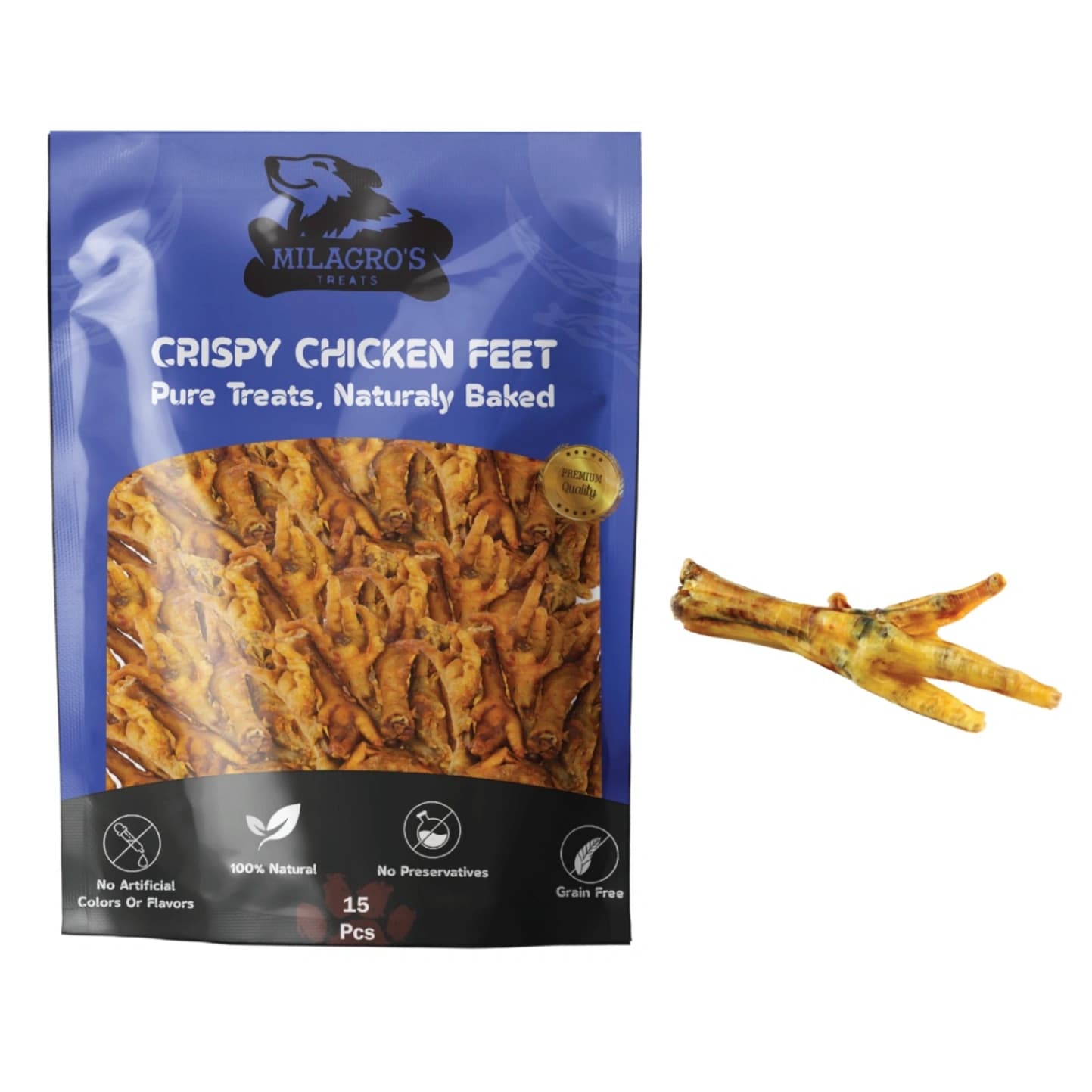 Milagros dog treat - CHICKEN FEET