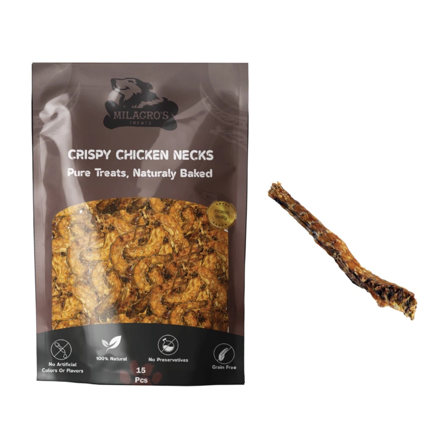 Milagros dog treat - CHICKEN NECK