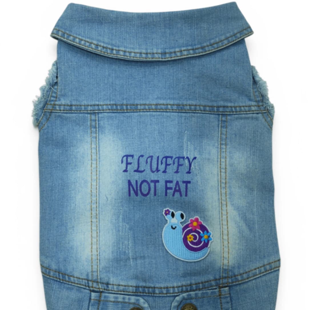 Pet Clothes Dog Jeans Jacket Cool Blue Denim Coat (XL)